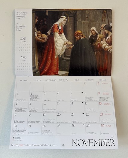 2025 Trad Calendar November